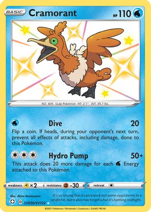 Cramorant SV030/122 - Shining Fates Shiny Vault Holofoil