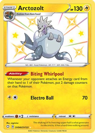 Arctozolt SV046/122 - Shining Fates Shiny Vault Holofoil