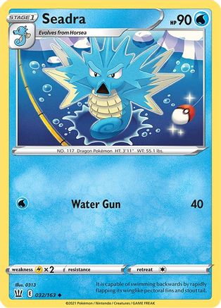 Seadra 32/163 - SWSH05 Battle Styles Reverse Holofoil