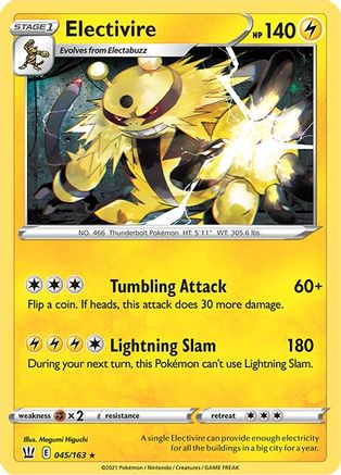 Electivire 45/163 - SWSH05 Battle Styles Reverse Holofoil