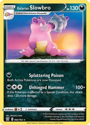 Galarian Slowbro 92/163 - SWSH05 Battle Styles Reverse Holofoil
