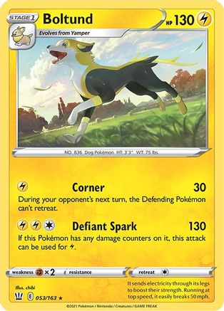 Boltund 53/163 - SWSH05 Battle Styles Reverse Holofoil
