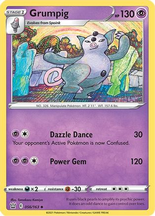 Grumpig 56/163 - SWSH05 Battle Styles Reverse Holofoil
