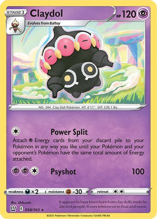 Claydol 58/163 - SWSH05 Battle Styles