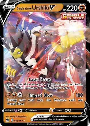 Single Strike Urshifu V 85/163 - SWSH05 Battle Styles Holofoil