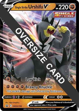Single Strike Urshifu V - SWSH106 - Jumbo Cards Holofoil