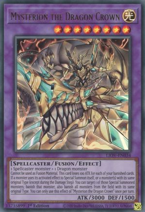 Mysterion the Dragon Crown (LIOV-EN034) - Lightning Overdrive 1st Edition