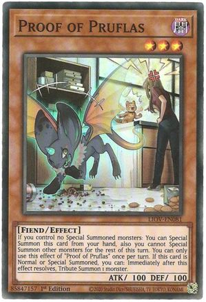 Proof of Pruflas (LIOV-EN081) - Lightning Overdrive 1st Edition