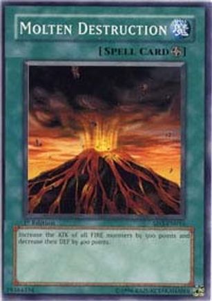 Molten Destruction (SD3-EN016) - Structure Deck: Blaze of Destruction 1st Edition