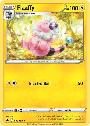 Flaaffy 48/198 - SWSH06 Chilling Reign Reverse Holofoil