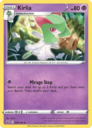 Kirlia 60/198 - SWSH06 Chilling Reign Reverse Holofoil