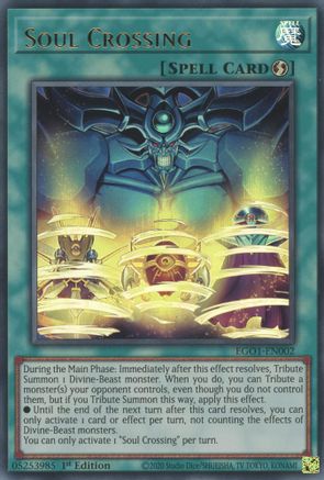 Soul Crossing (EGO1-EN002) - Egyptian God Deck: Obelisk the Tormentor 1st Edition