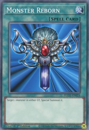 Monster Reborn (EGO1-EN024) - Egyptian God Deck: Obelisk the Tormentor 1st Edition