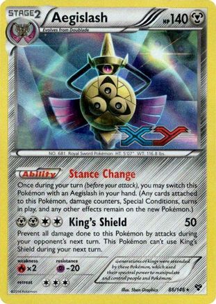 Aegislash - 86/146 (Prerelease) - XY Promos Holofoil