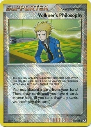 Volkner's Philosophy - 98/111 (Player Reward) - League & Championship Cards Reverse Holofoil