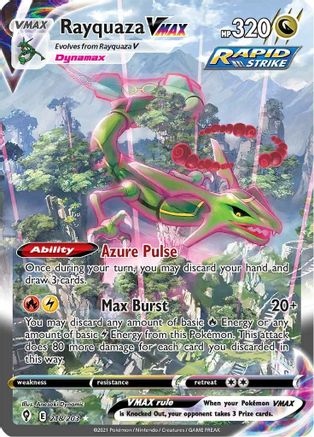 Rayquaza VMAX (Alternate Art Secret) 218/203 - SWSH07 Evolving