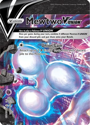 Mewtwo V-UNION - SWSH159/307 - SWSH Sword & Shield Promo Cards Holofoil