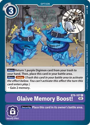 Glaive Memory Boost! (BT6-107) - Double Diamond