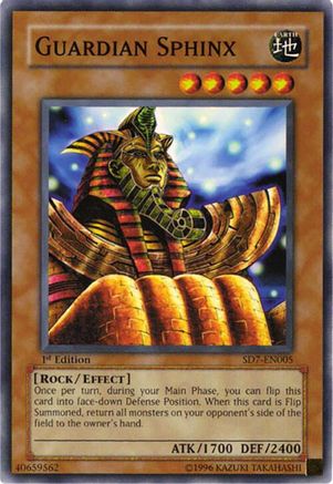 Guardian Sphinx (SD7-EN005) - Structure Deck: Invincible Fortress 1st Edition