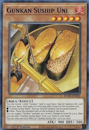 Gunkan Suship Uni (BODE-EN022) - Burst of Destiny 1st Edition