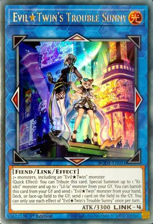 Evil Twin's Trouble Sunny (BODE-EN051) - Burst of Destiny 1st Edition
