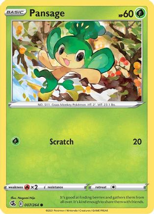 Pansage 7/264 - SWSH08 Fusion Strike