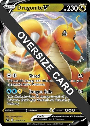 Dragonite V - SWSH154 - Jumbo Cards Holofoil