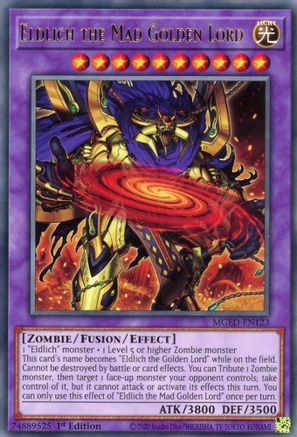 Eldlich the Mad Golden Lord (MGED-EN123) - Maximum Gold: El Dorado 1st Edition