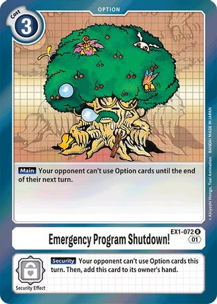 Emergency Program Shutdown! (EX1-072) - Classic Collection Foil