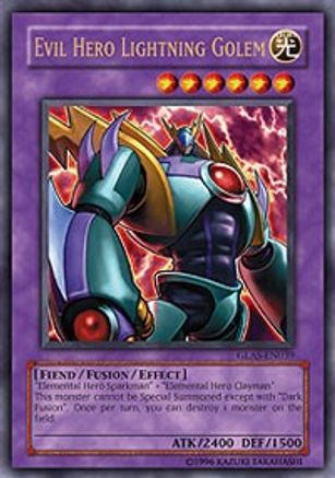 Evil Hero Lightning Golem (GLAS-EN039) - Gladiator's Assault 1st Edition