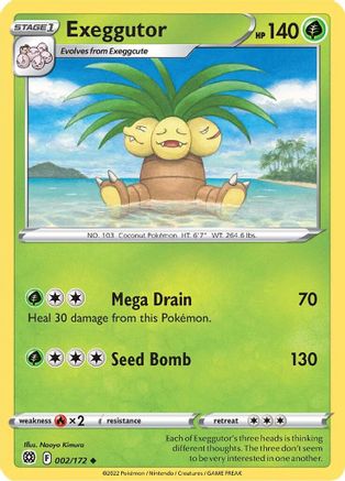 Exeggutor 2/172 - SWSH09 Brilliant Stars