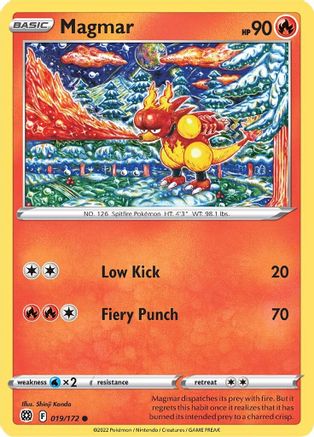 Magmar 19/172 - SWSH09 Brilliant Stars