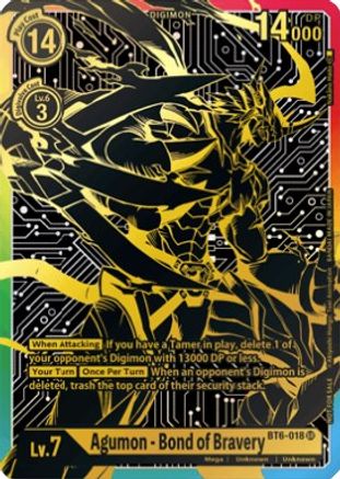 Agumon - Bond of Bravery (2021 Championship Finals 1st Place) (BT6-018) - Double Diamond