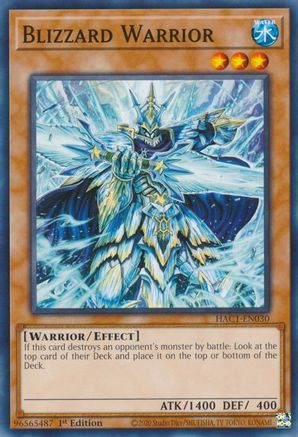 Blizzard Warrior (HAC1-EN030) - Hidden Arsenal: Chapter 1 1st Edition