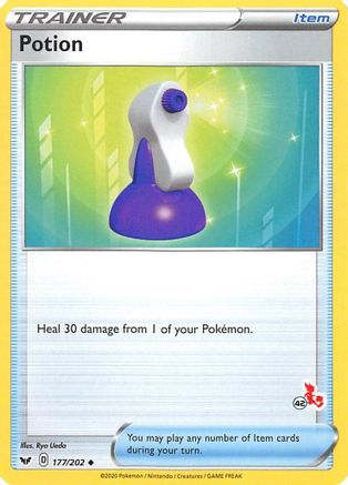 Potion - 177/202 (#42 Cinderace Stamped) - Battle Academy 2022