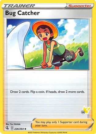 Bug Catcher - 226/264 (#26 Pikachu Stamped) - Battle Academy 2022