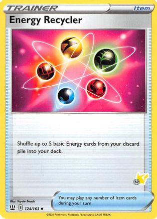 Energy Recycler - 124/163 (#32 Pikachu Stamped) - Battle Academy 2022