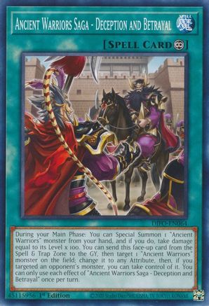 Ancient Warriors Saga - Deception and Betrayal (DIFO-EN064) - Dimension Force 1st Edition