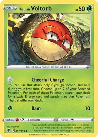 Hisuian Voltorb 2/189 - SWSH10 Astral Radiance
