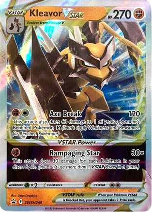Kleavor VSTAR - SWSH249 SWSH249/307 - SWSH Sword & Shield Promo Cards Holofoil
