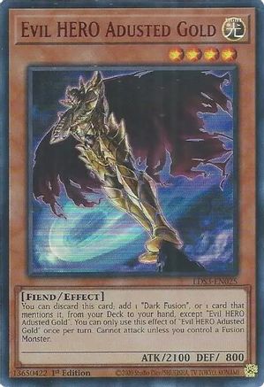 Evil HERO Adusted Gold (Red) (LDS3-EN025) - Legendary Duelists: Season 3 1st Edition