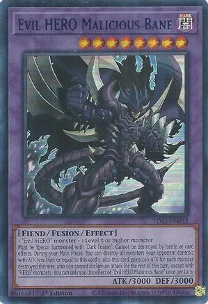 Evil HERO Malicious Bane (Blue) (LDS3-EN033) - Legendary Duelists: Season 3 1st Edition