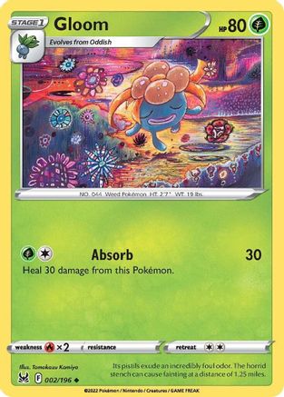 Gloom 2/196 - SWSH11 Lost Origin Reverse Holofoil