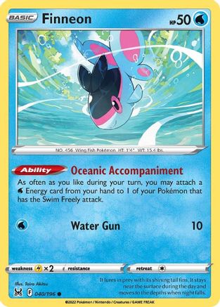Finneon 40/196 - SWSH11 Lost Origin