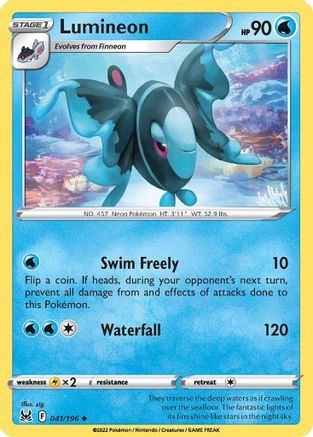 Lumineon 41/196 - SWSH11 Lost Origin Reverse Holofoil