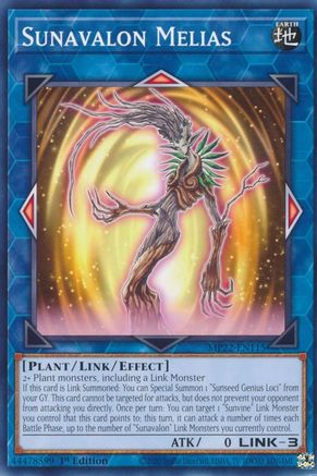 Sunavalon Melias (MP22-EN115) - 2022 Tin of the Pharaoh's Gods 1st Edition