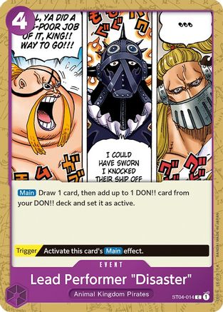 Lead Performer "Disaster" (ST04-014) - Starter Deck 4: Animal Kingdom Pirates