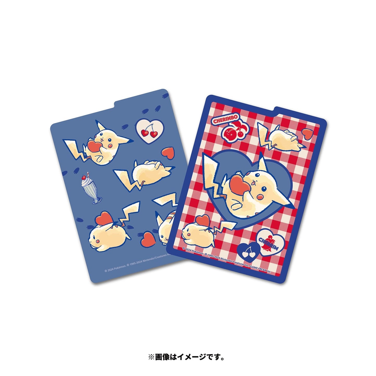 Pokémon Center Japan Official: Pikachu & Heart Blue Deck Box