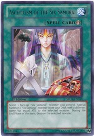 Asceticism of the Six Samurai (STOR-EN050) - Storm of Ragnarok 1st Edition
