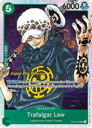 Trafalgar Law (ST02-009) - Super Pre-Release Starter Deck 2: Worst Generation
